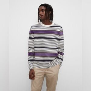 CLUB MONACO - Men’s Long Sleeve Multi Stripe Shirt - XS